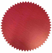 Notarial Seal self adhesive stickers with serrated edges, available in Red, Gold & Silver,