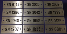 Stainless Steel Engraved Plates