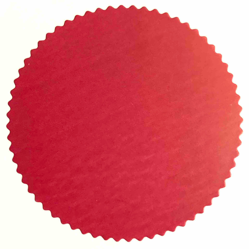 Notarial Seal self adhesive stickers with serrated edges, available in Red, Gold & Silver,